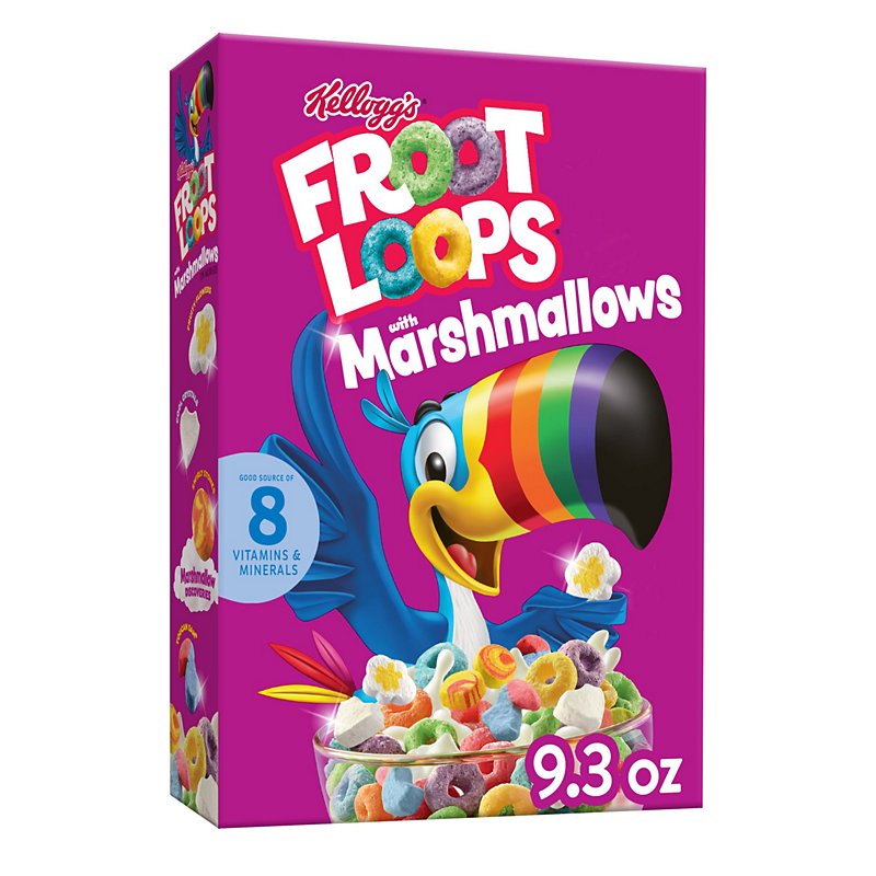 Kellogg's Froot Loops Breakfast Cereal with Marshmallows - Shop Cereal ...