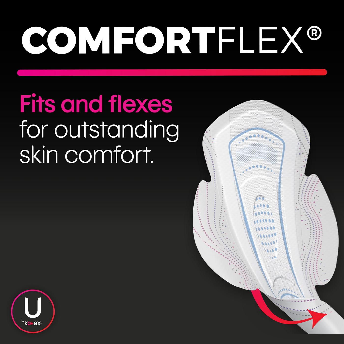 U By Kotex CleanWear Ultra Thin Heavy Feminine Pads with Wings; image 2 of 8