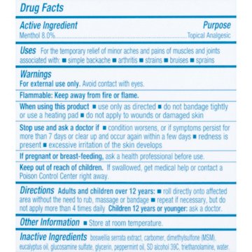 Stopain Cold Extra Strength Pain Relieving Roll-On Liquid, 3 oz