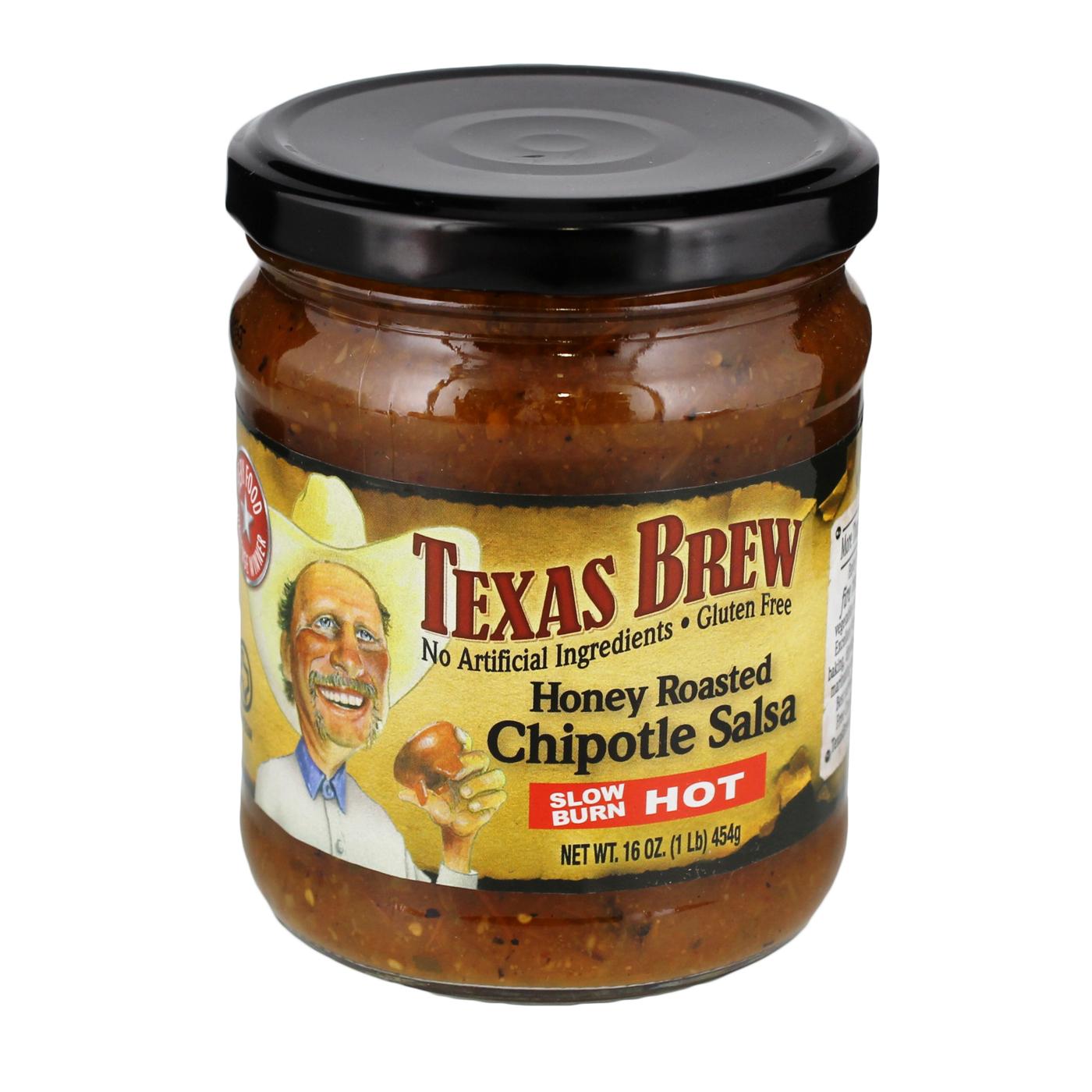 Texas Brew Slow Burn Hot Honey Roasted Chipotle Salsa Shop Salsa