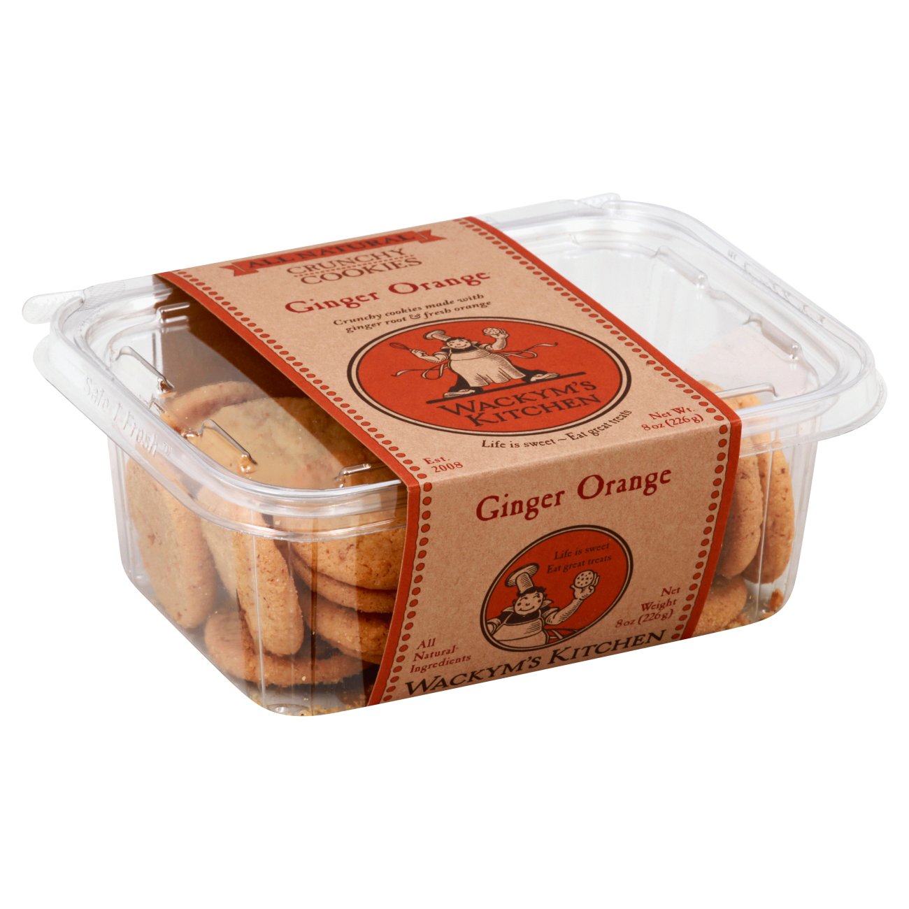 Wackym's Kitchen Ginger Orange Cookies, 8 oz | Central Market