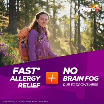 Allegra Adult 24 Hr Allergy Non-Drowsy Antihistamine Tablets
