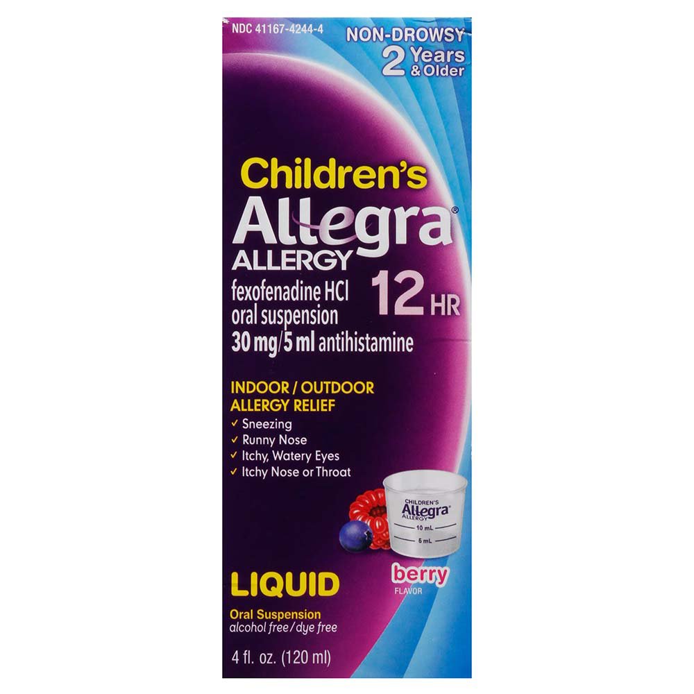 Allegra Children's 12 Hour NonDrowsy Liquid Berry Shop Sinus