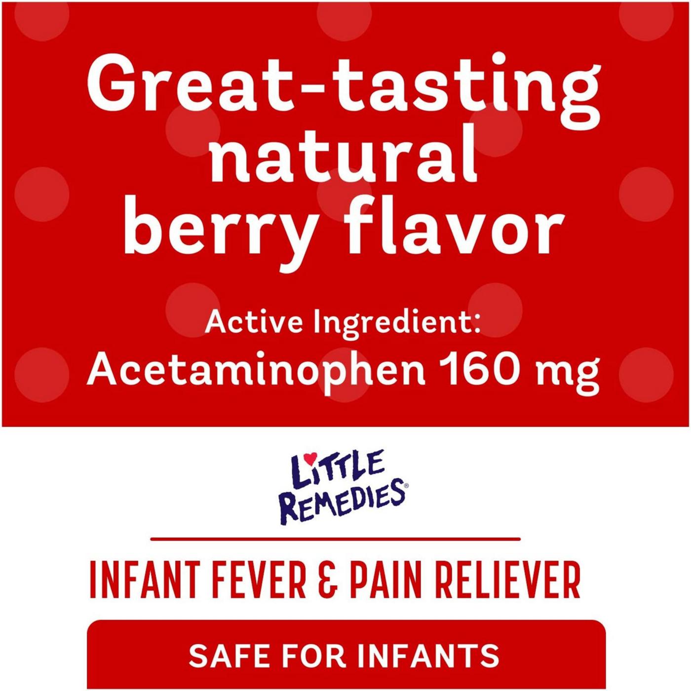 Little Remedies Infant Fever & Pain Reliever - Berry; image 4 of 5