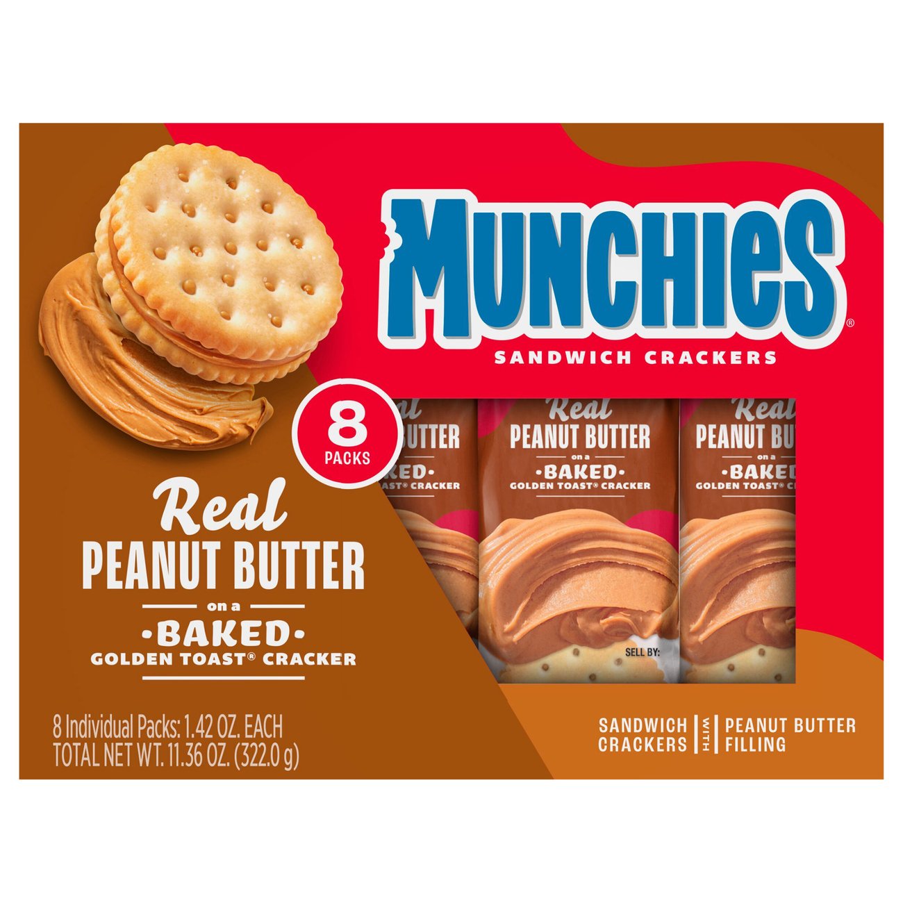 Frito Lay Munchies Peanut Butter Sandwich Crackers - Shop Crackers