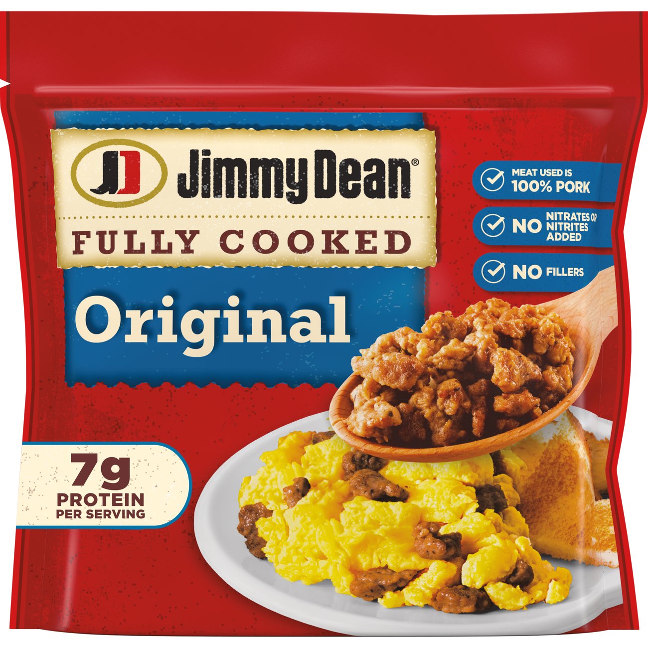 Jimmy Dean Fully Cooked Pork Sausage Crumbles Original Shop Sausage
