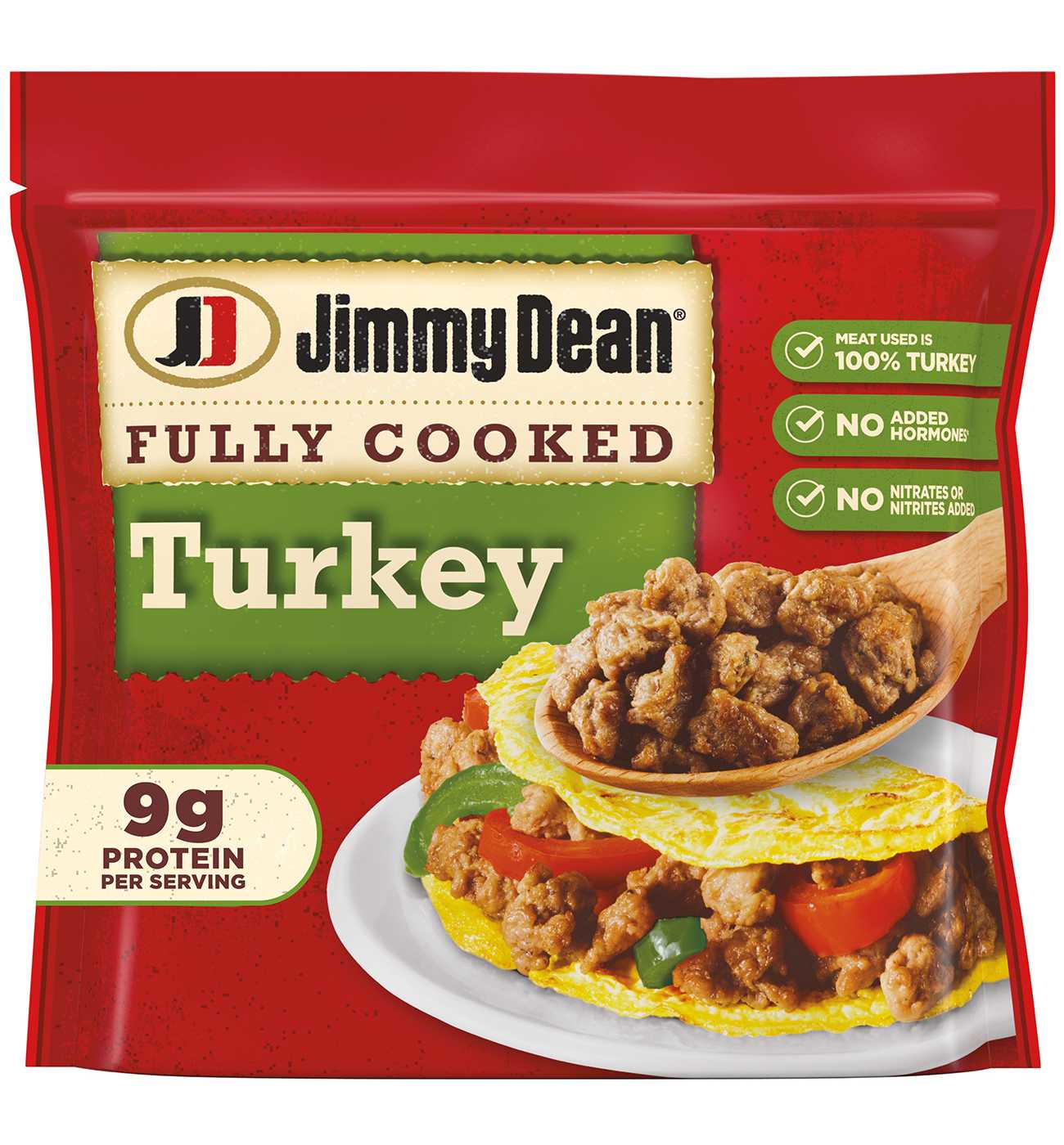 Jimmy Dean Fully Cooked Turkey Breakfast Sausage Crumbles; image 1 of 2