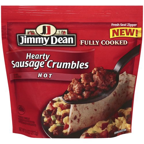 Jimmy Dean Hearty Sausage Crumbles Hot - Shop Sausages & Hot Dogs at H-E-B