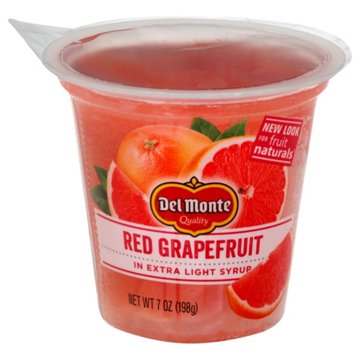 Del Monte Fruit Naturals Red Grapefruit in Extra Light Syrup, 7 oz