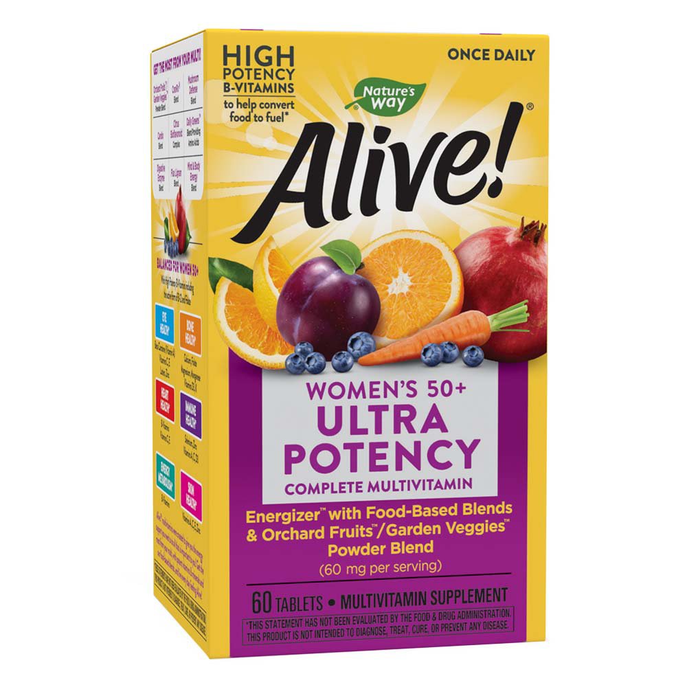 Nature's Way Alive! Women's 50+ Ultra Once Daily Multivitamin Tablets, 60 ct