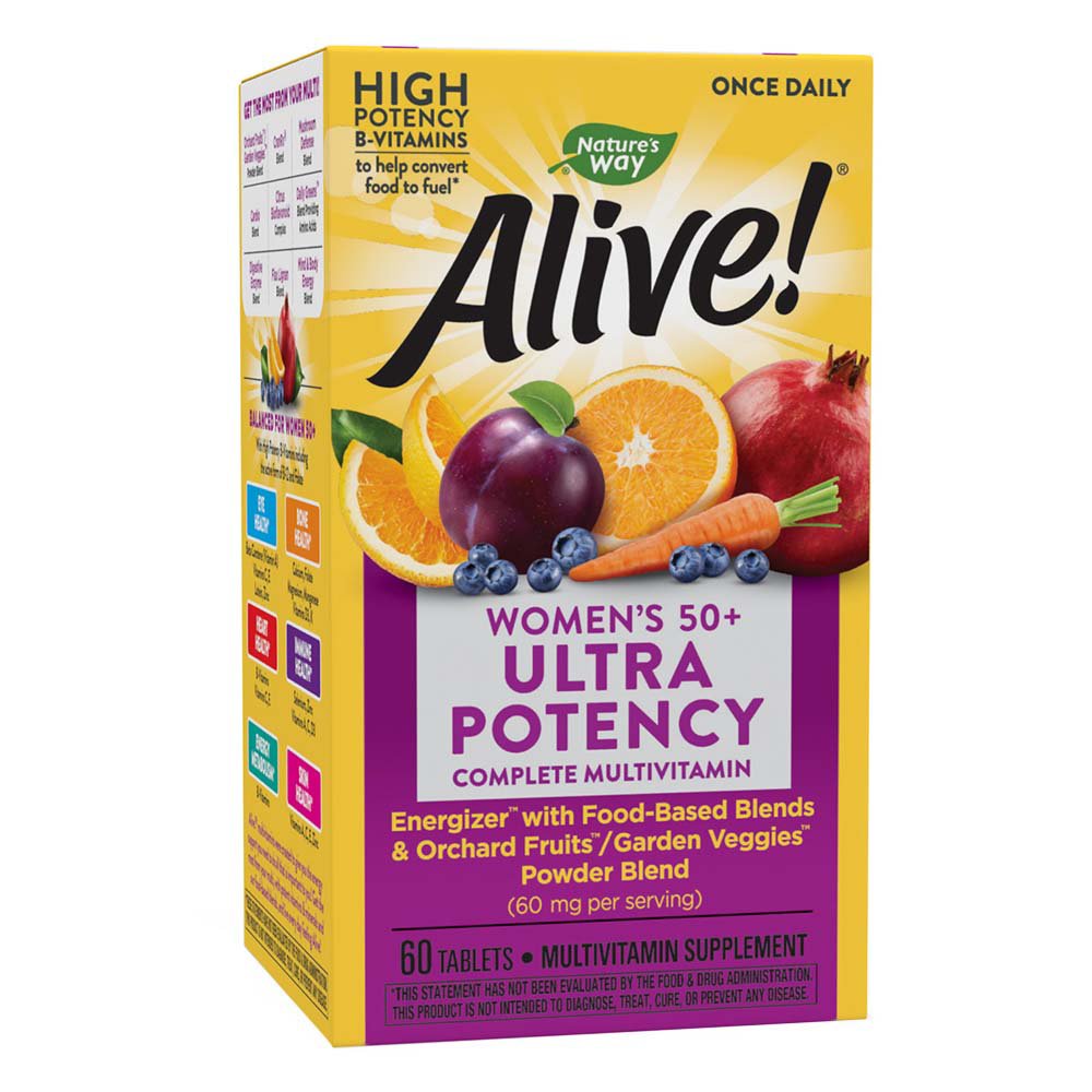 Nature's Way Alive! Once Daily Womens 50+ Ultra Potency Multivitamin ...