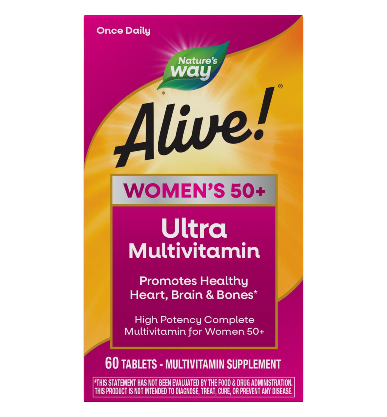 Nature's Way Alive! Women's 50+ Ultra Once Daily Multivitamin Tablets; image 1 of 4