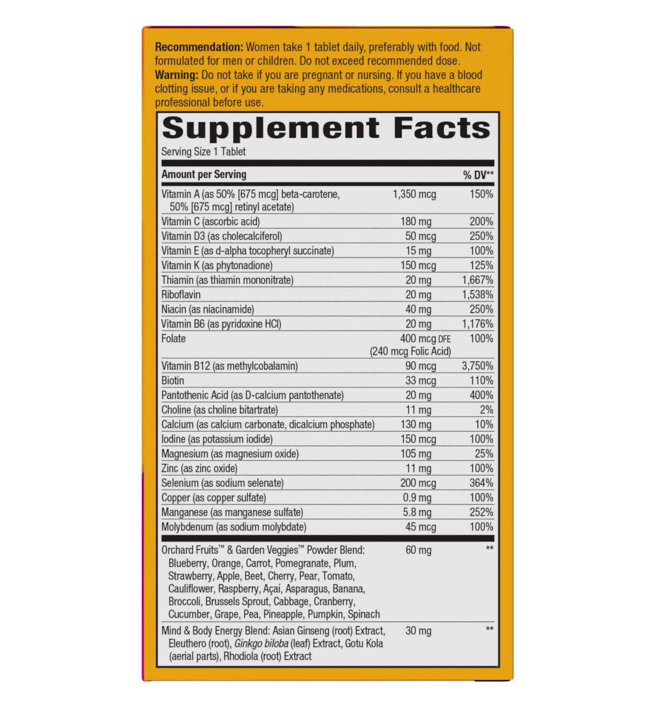 Nature's Way Alive! Women's 50+ Ultra Once Daily Multivitamin Tablets; image 4 of 4