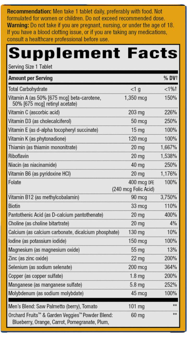 Nature's Way Alive! Men's 50+ Ultra Multivitamin; image 5 of 5