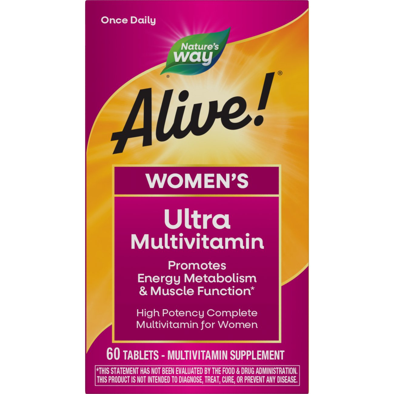 Nature's Way Alive! Women's Once Daily Ultra Multivitamin Tablets, 60 ct