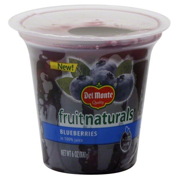 Del Monte Fruit Naturals Blueberries In 100 % Juice - Shop Berries ...