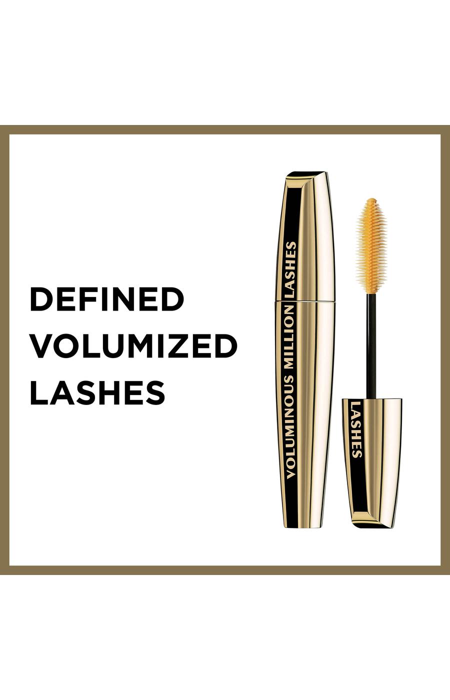 L'Oréal Paris Voluminous Million Lashes Mascara Blackest Black; image 4 of 4