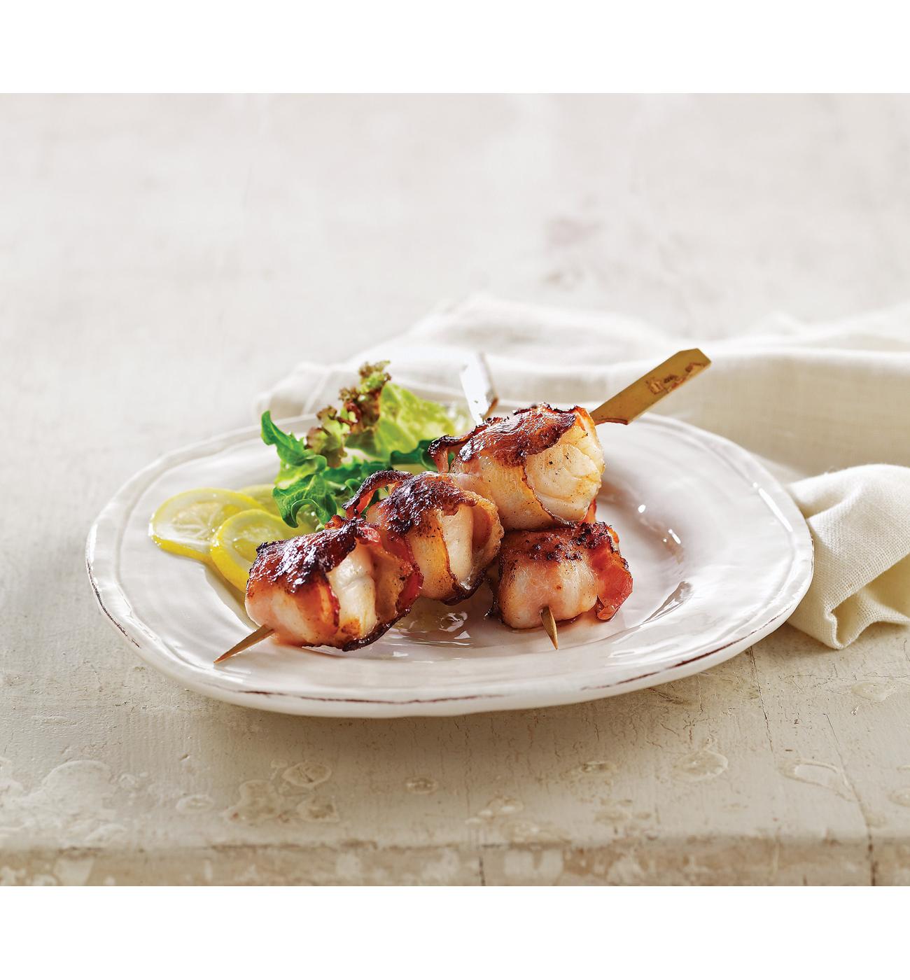 Frozen Bacon Wrapped Sea Scallops Shop Shrimp & shellfish at HEB