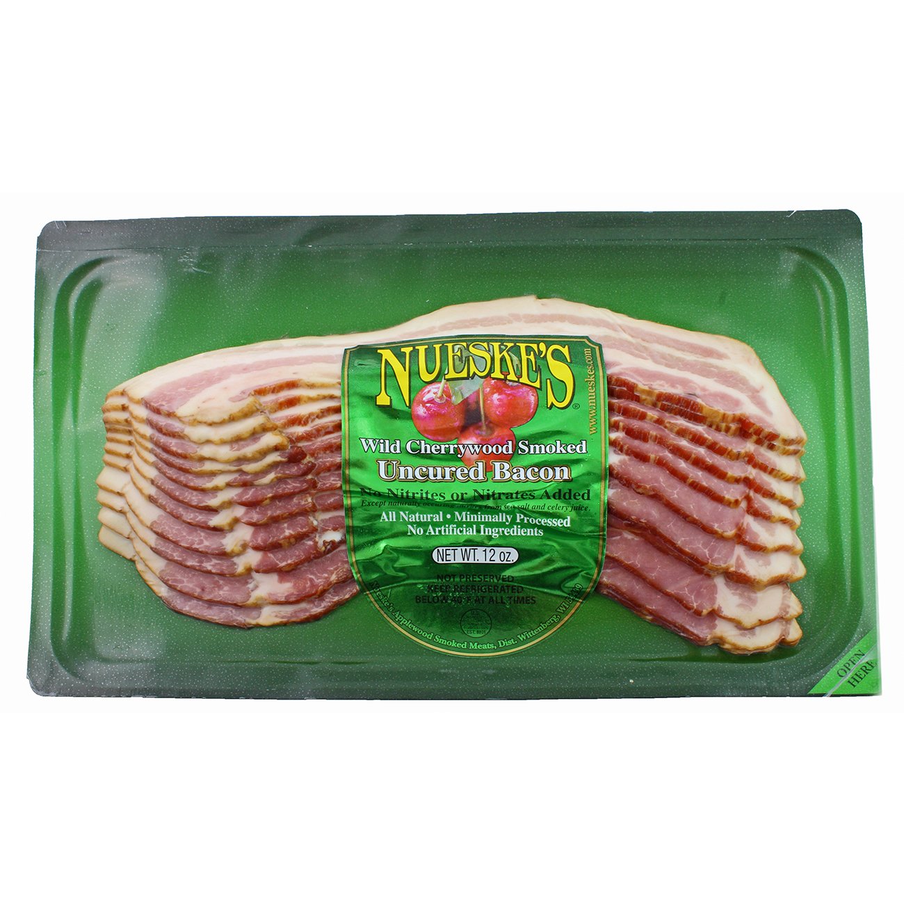 Nueske's Wild Cherrywood Smoked Uncured Bacon, 12 OZ | Central Market ...