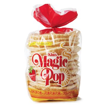 Kim's Magic Pop Rice Cakes - Strawberry, 15 ct