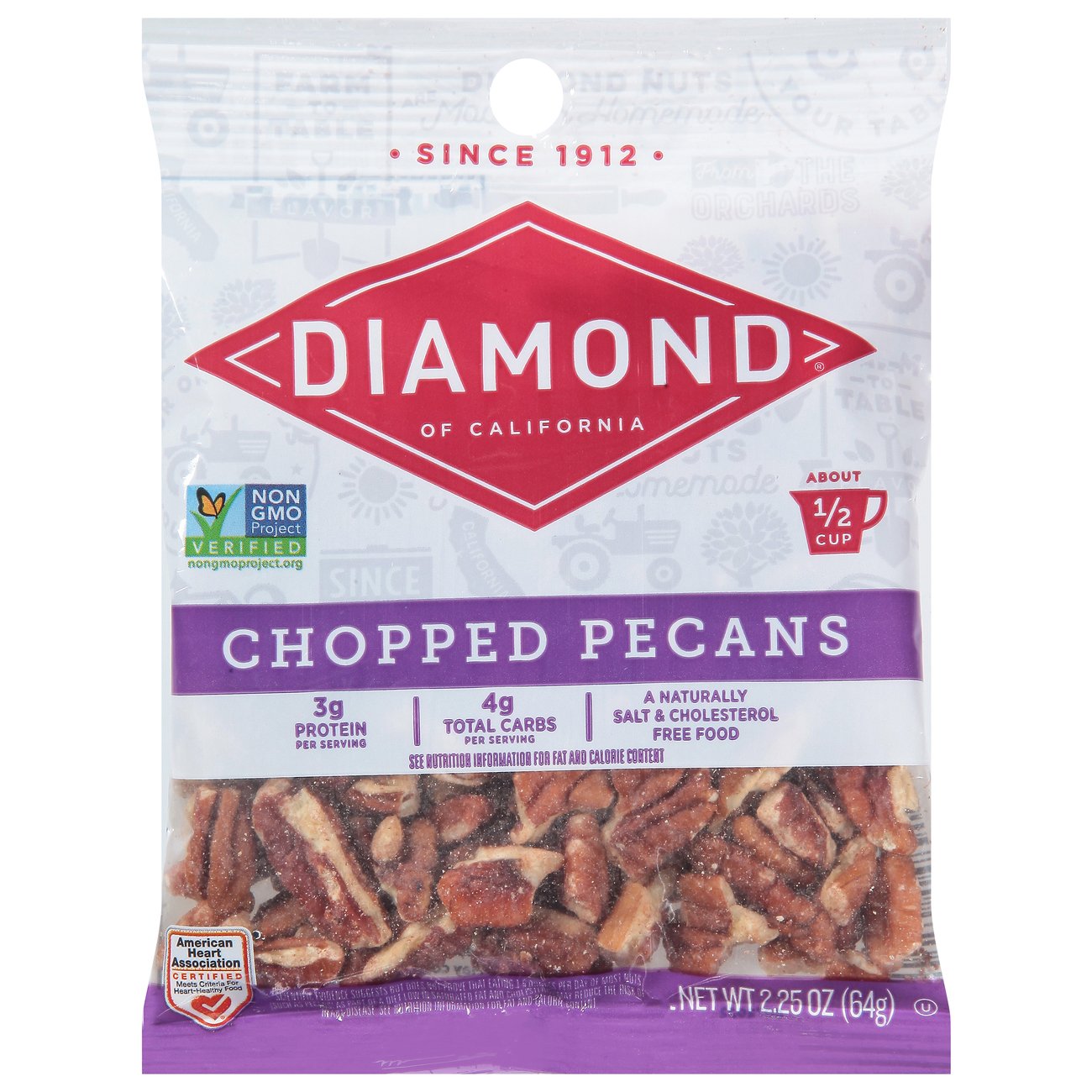 Diamond of California Chopped Pecans Shop Nuts & Seeds at HEB