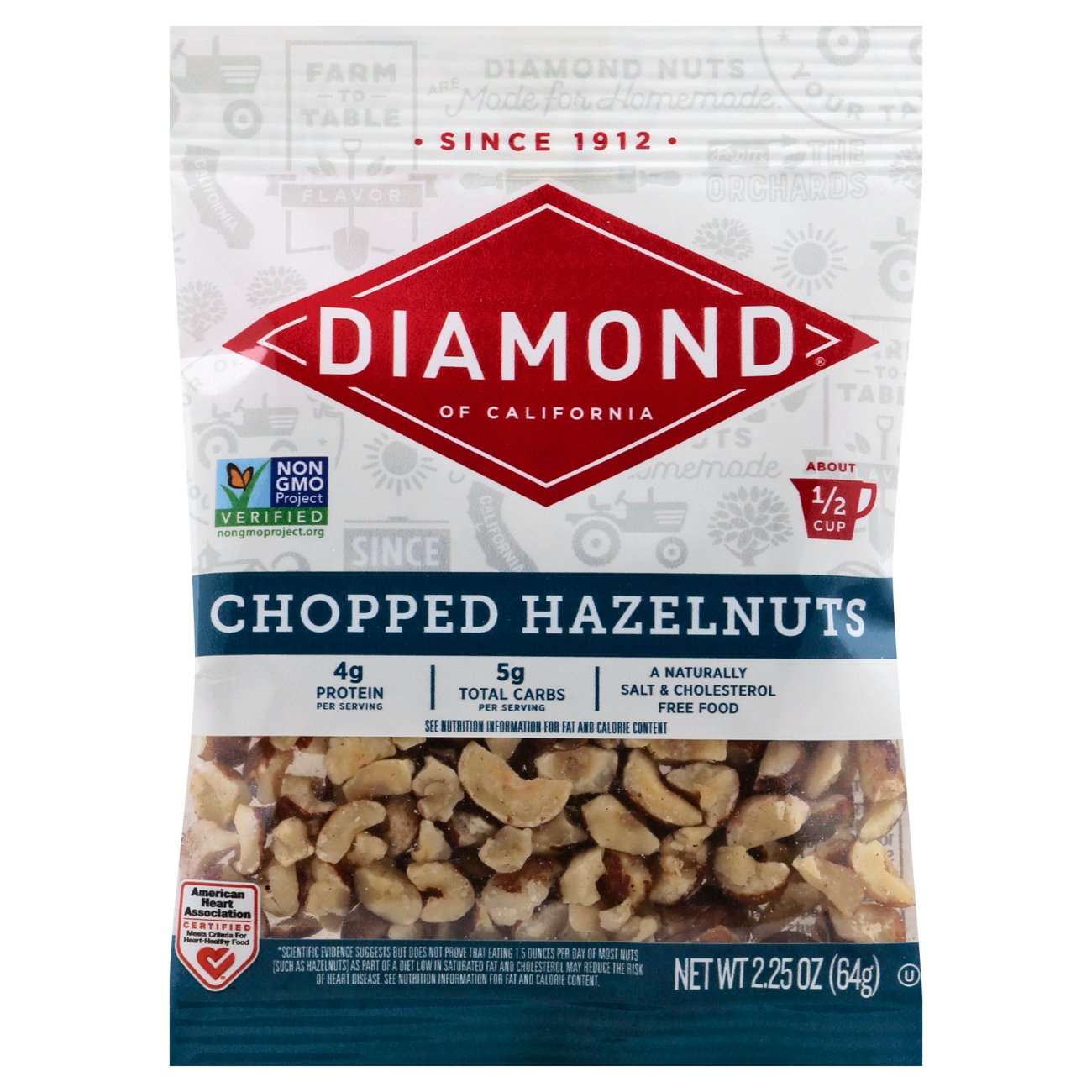 Diamond of California Chopped Hazelnuts Shop Nuts & seeds at HEB
