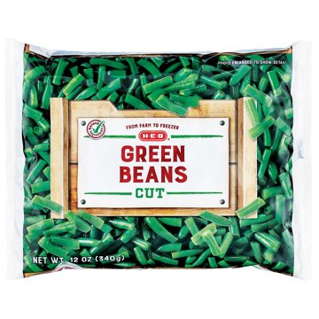 H-E-B Frozen Steamable Cut Green Beans, 12 oz