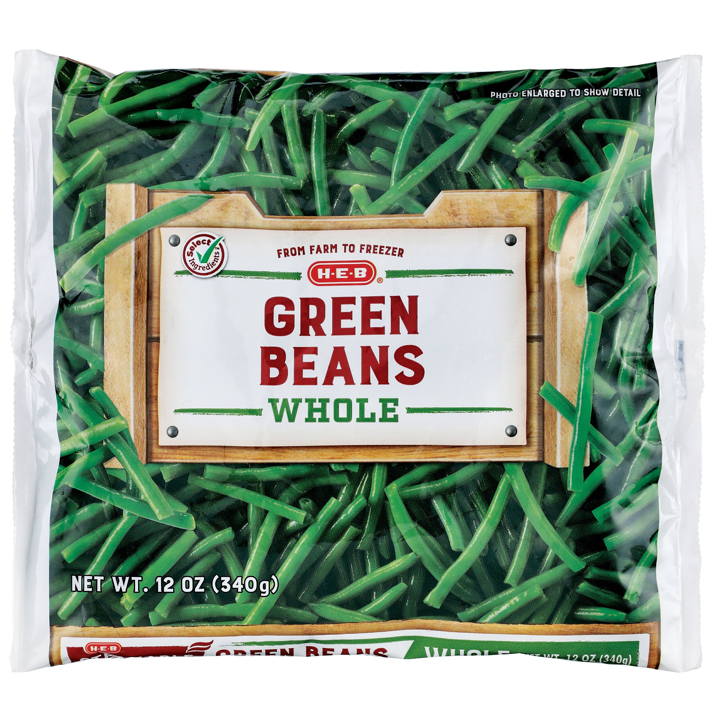 H-E-B Frozen Steamable Whole Green Beans