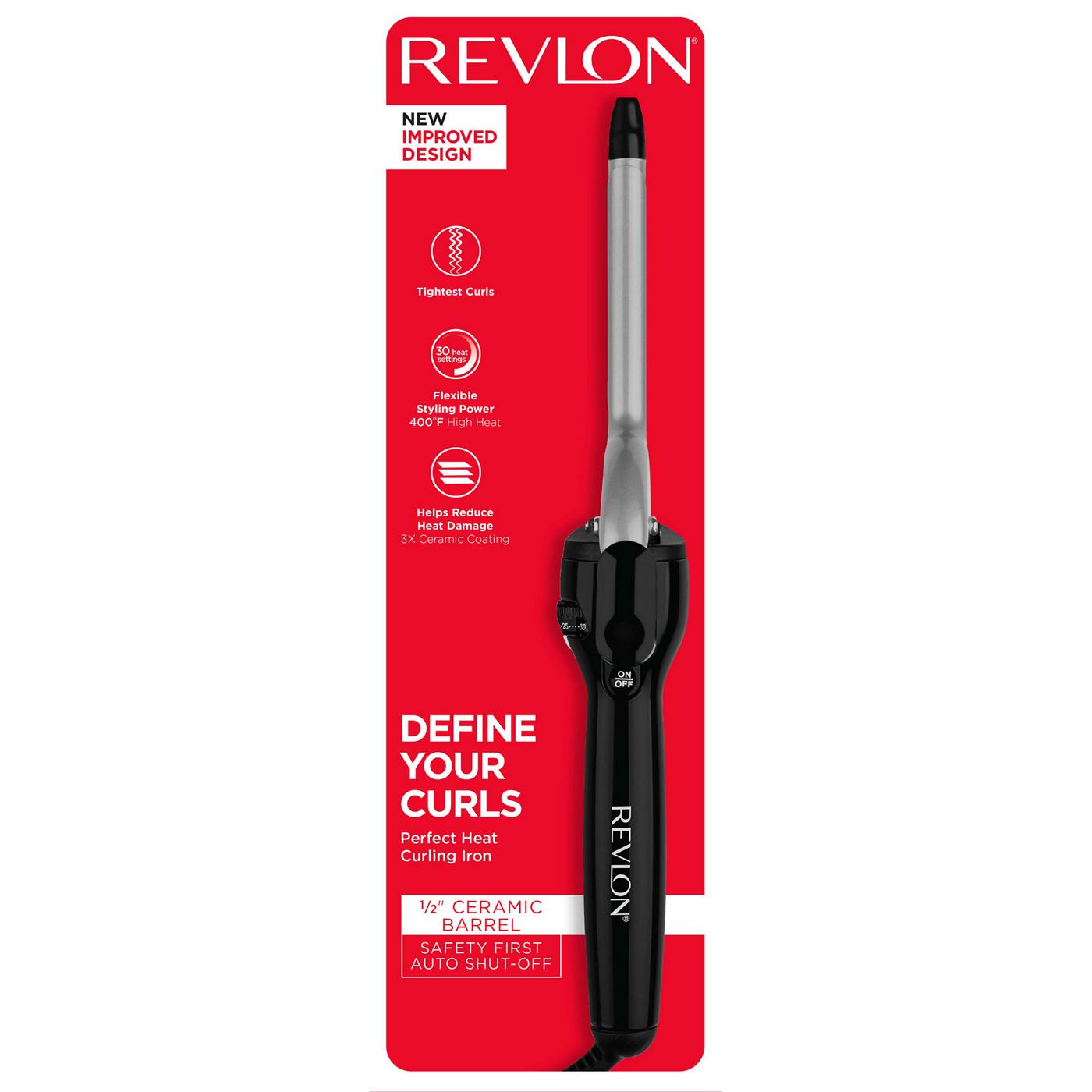 Revlon Ceramic Hair Curling Iron 1/2 in; image 1 of 6