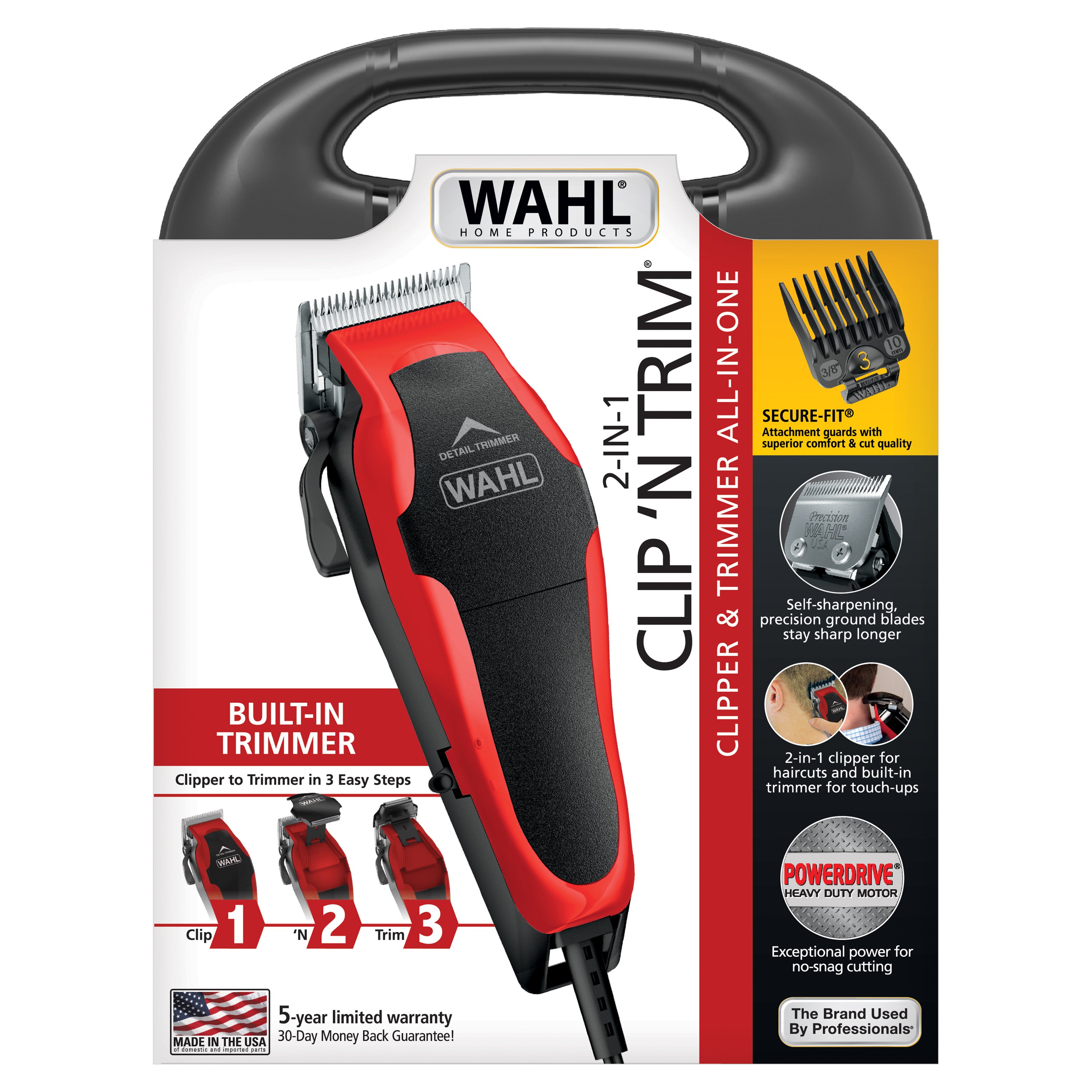 wahl clip and trim hair clipper