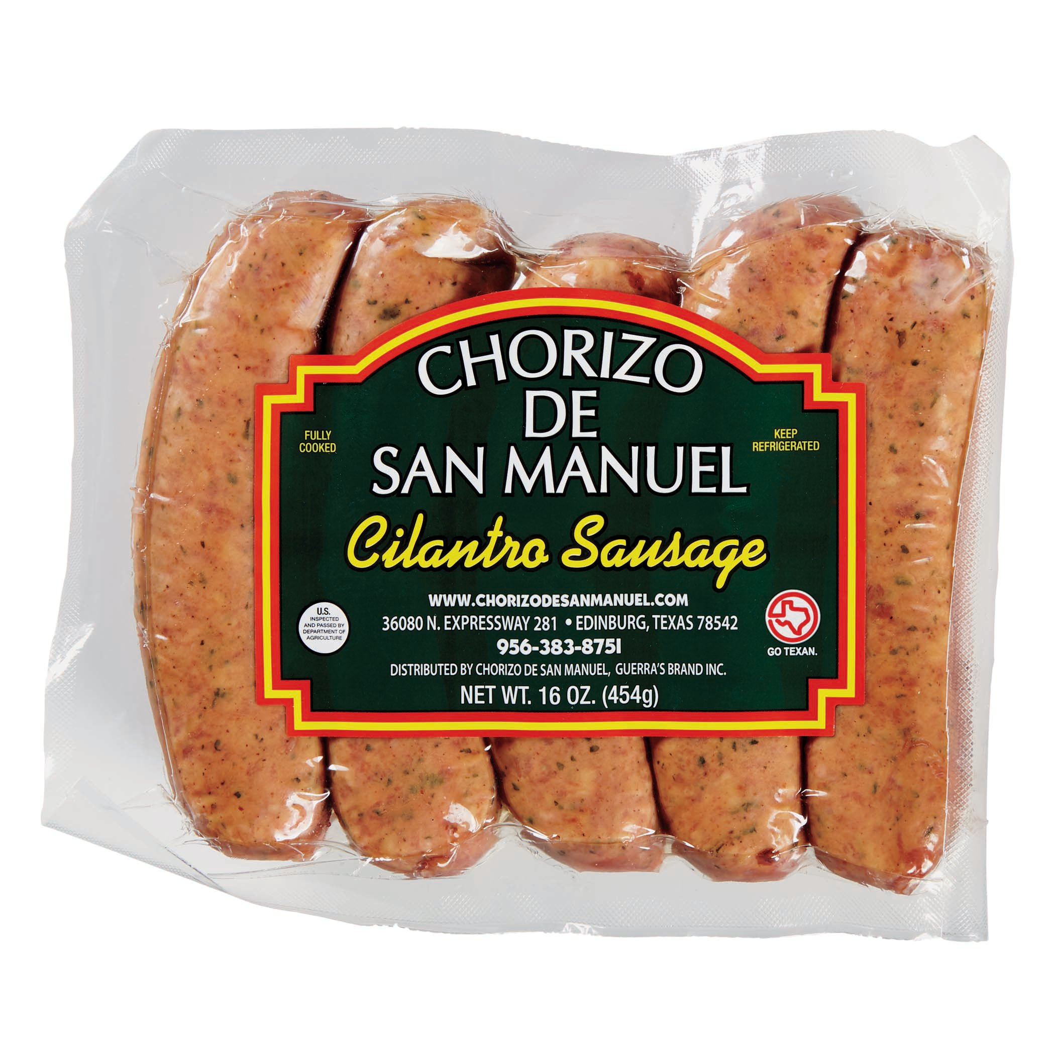 Chorizo De San Manuel Cilantro Sausage Links Shop Sausage at HEB