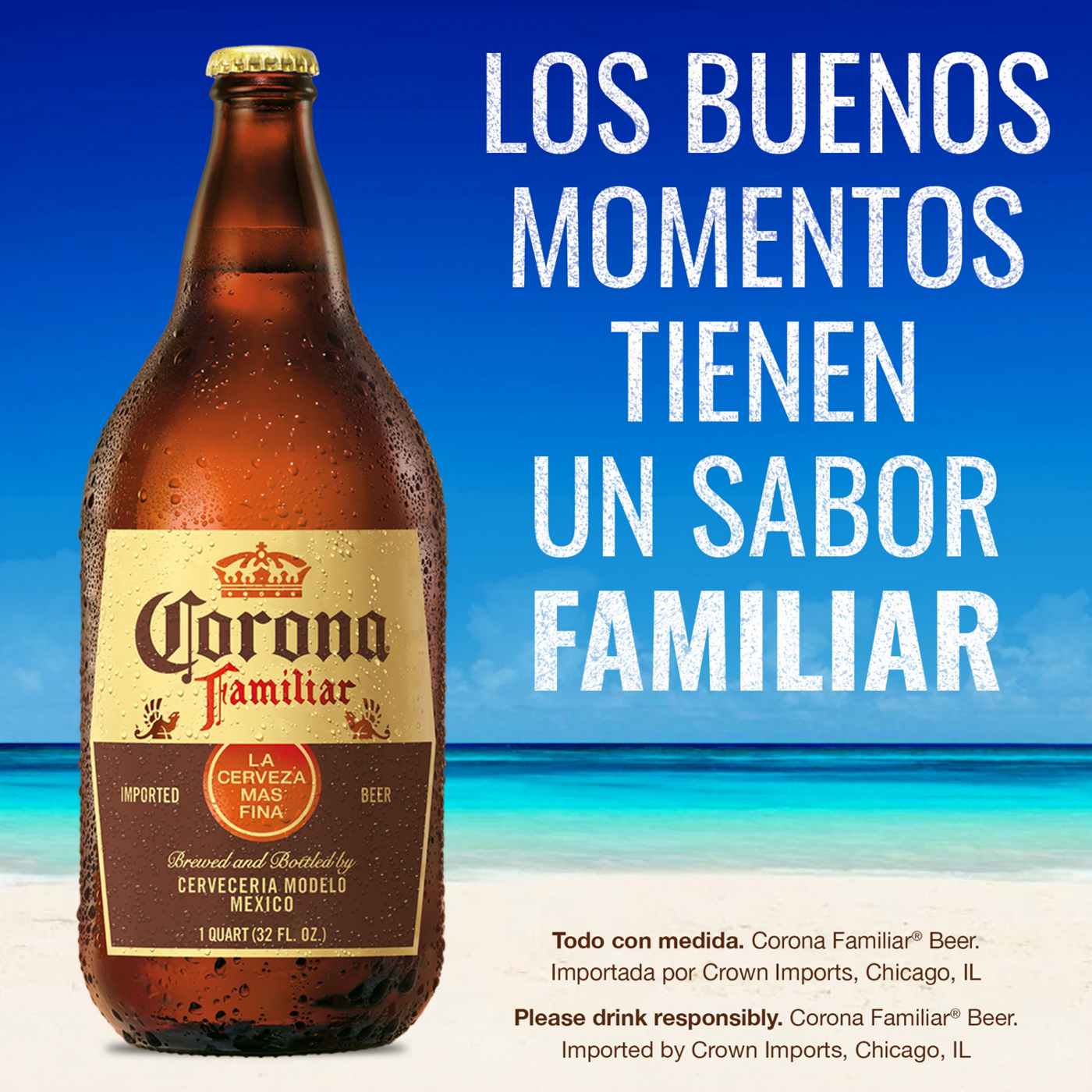 Corona Familiar Mexican Lager Import Beer 32 oz Bottle; image 2 of 9