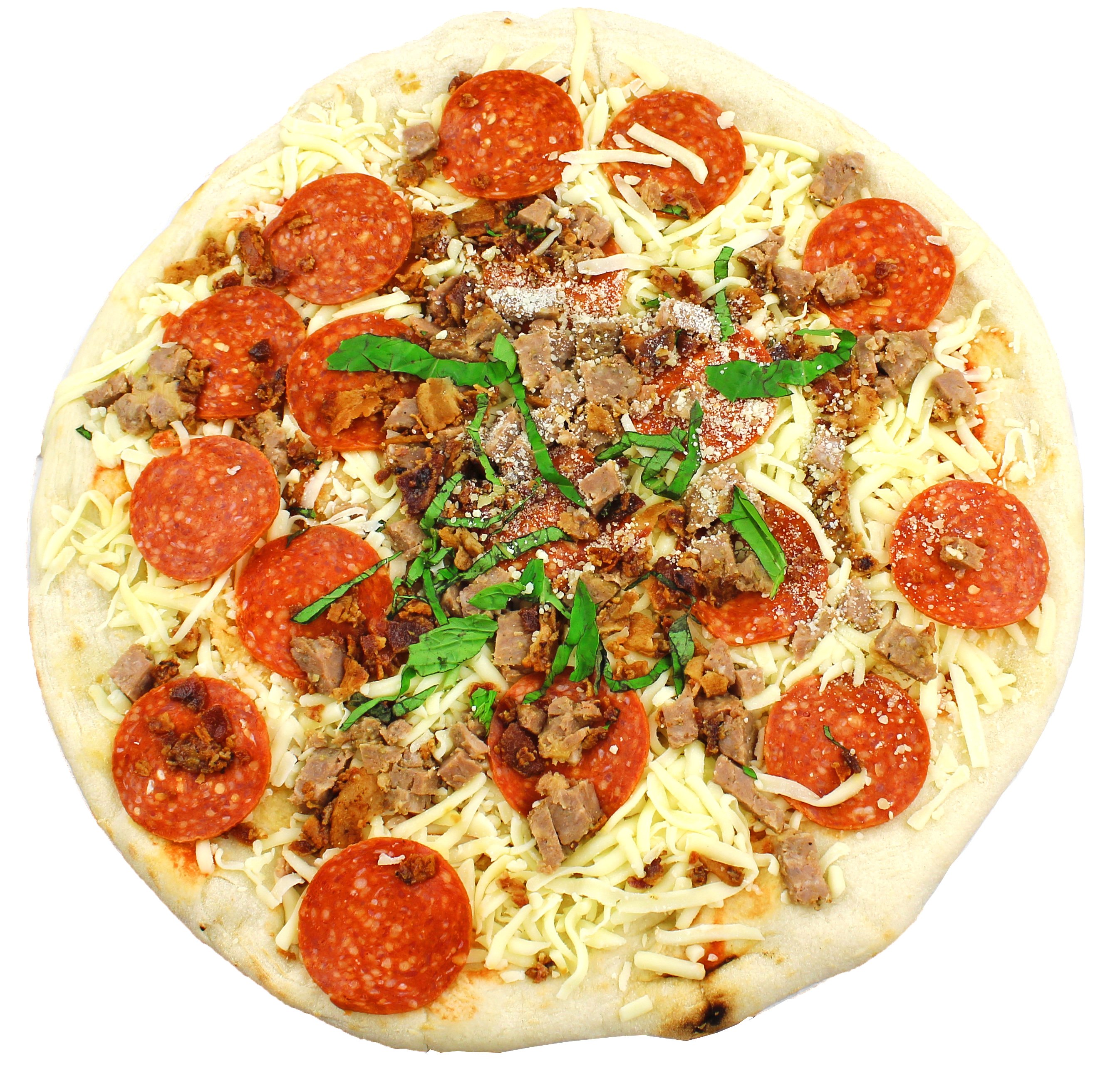 Central Market Take and Bake Pepperoni, Sausage and Bacon Pizza Shop