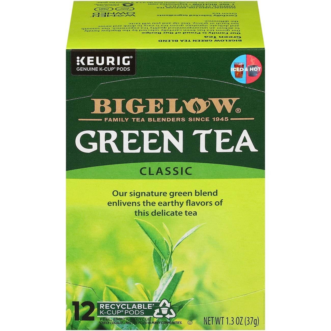 Bigelow Green Tea Classic Single Serve K Cups Shop Tea at H E B