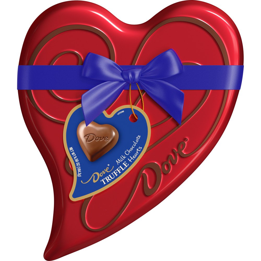 dove valentines day chocolate blue candy