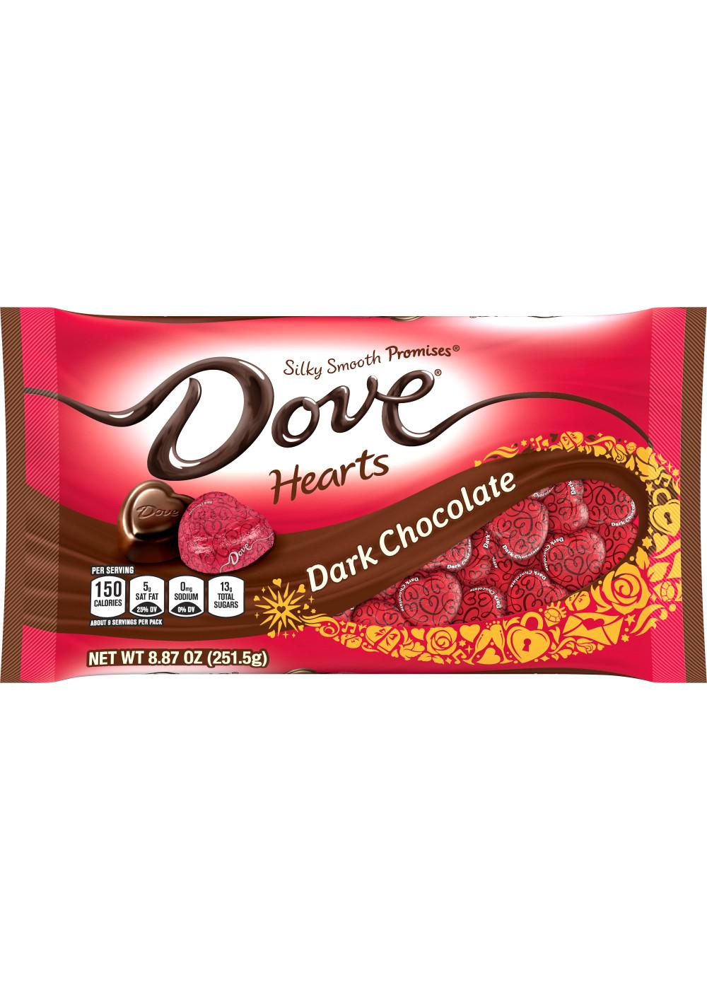 Dove Promises Hearts Dark Chocolate Valentine Candy; image 1 of 6