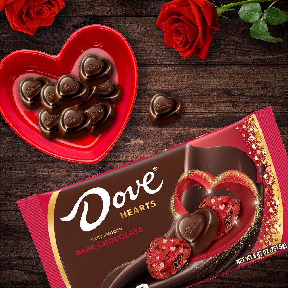 Dove Promises Dark Chocolate Valentine's Candy Hearts - Shop Candy