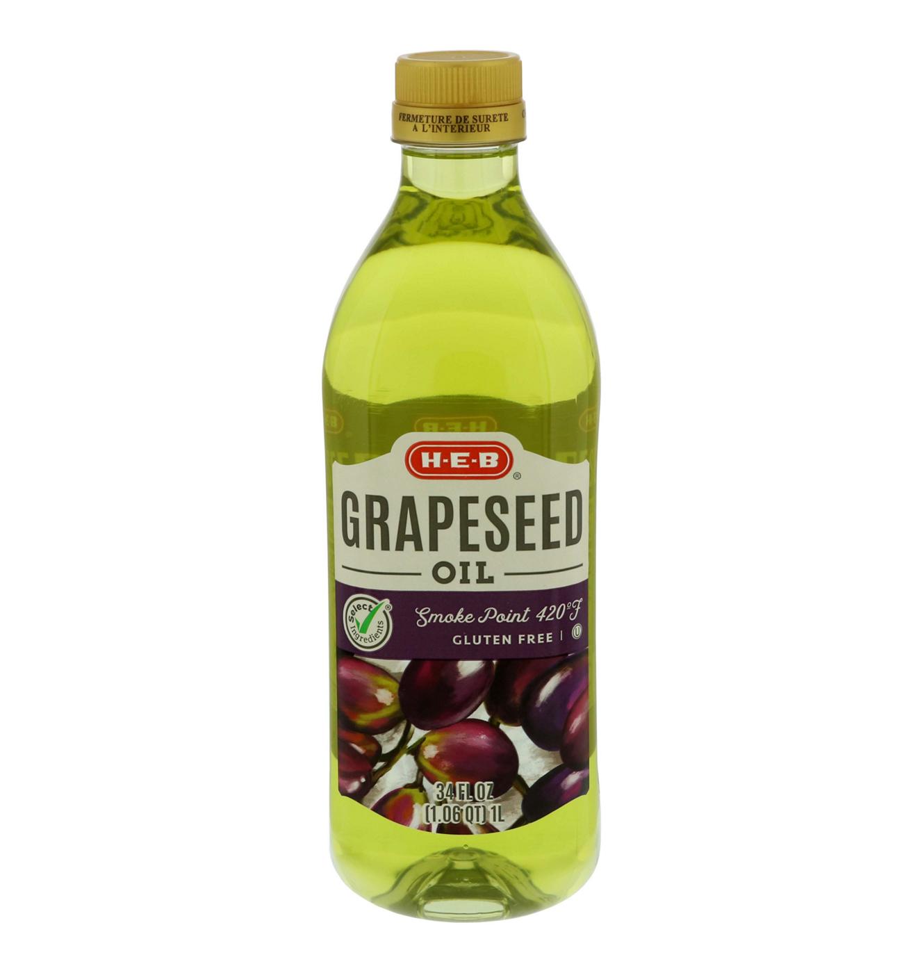 H-E-B Grapeseed Oil; image 1 of 3