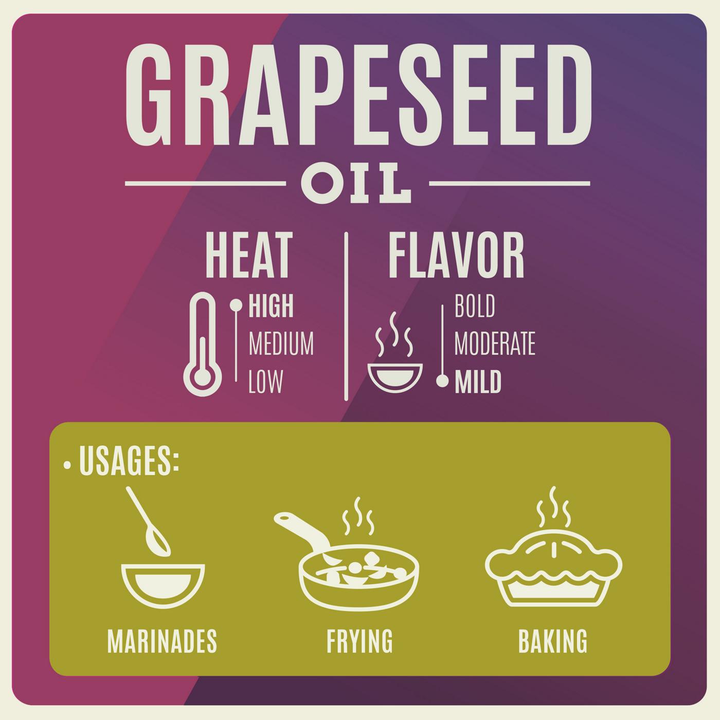 H-E-B Grapeseed Oil; image 2 of 3