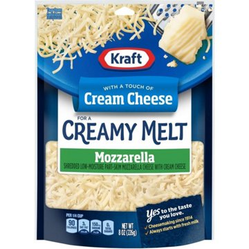 Kraft Mozzarella Shredded Cheese with a Touch of Cream Cheese