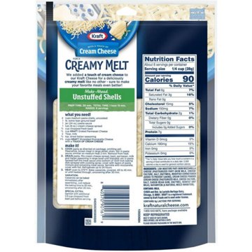 Kraft Mozzarella Shredded Cheese with a Touch of Cream Cheese