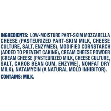 Kraft Mozzarella Shredded Cheese with a Touch of Cream Cheese