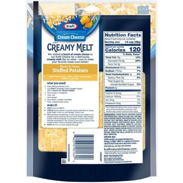 Kraft Triple Cheddar Cheese with a Touch Of Cream Cheese Natural Cheese