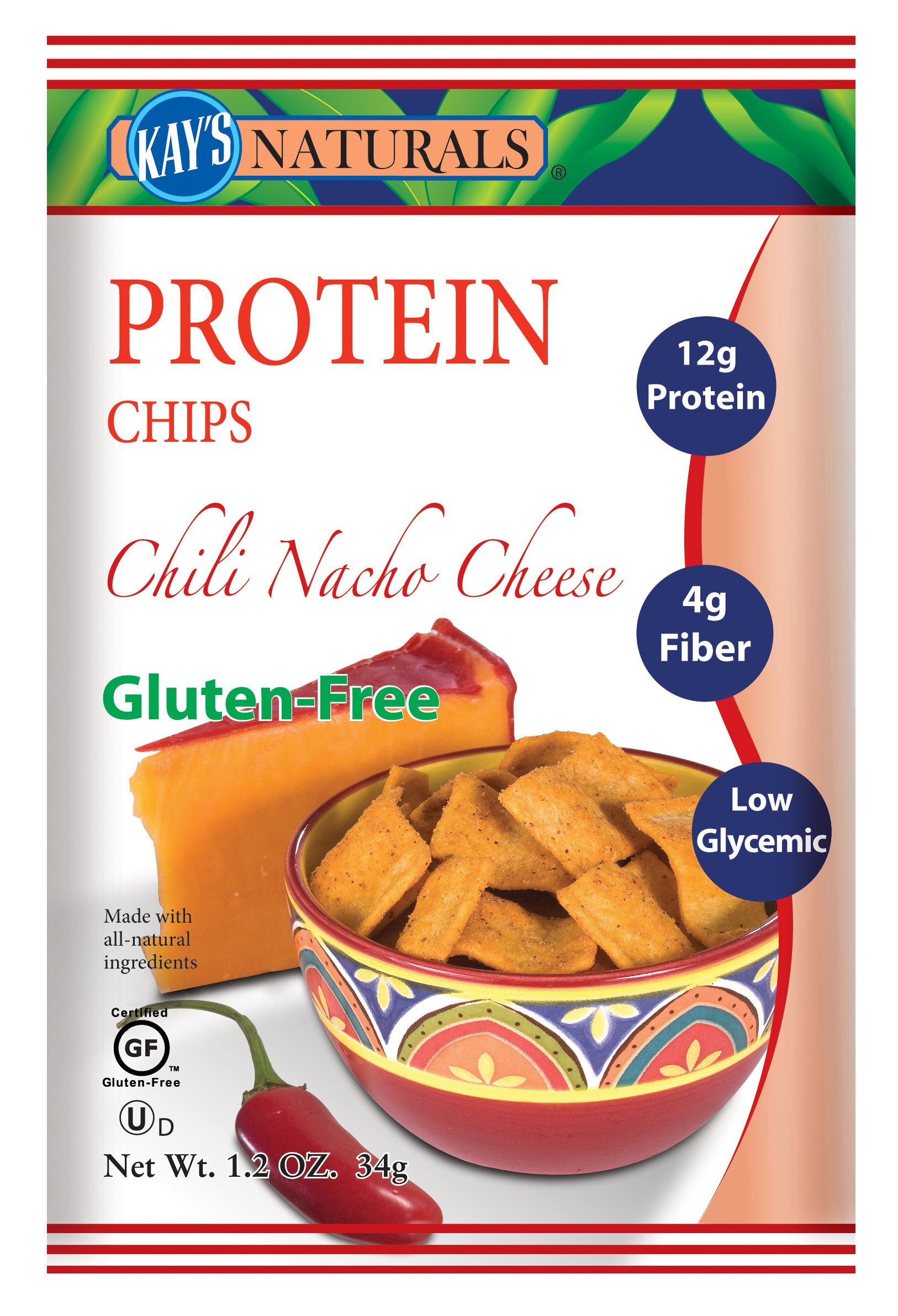 Kay's Naturals Chili Nacho Cheese Protein Chips, 1.5 oz bags Shop