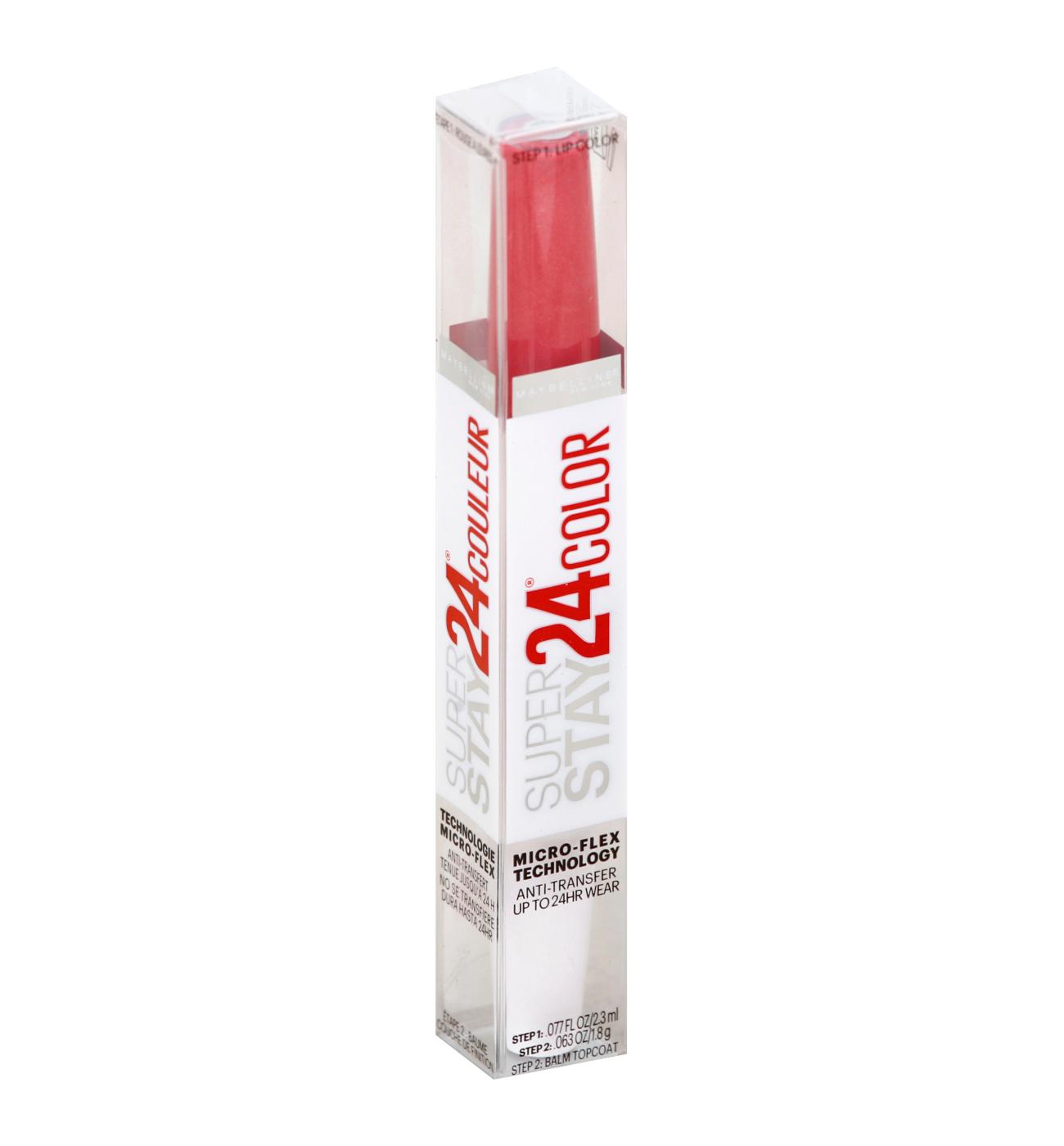 Maybelline Super Stay 24 2-Step Liquid Lipstick - Continuous Coral; image 1 of 3