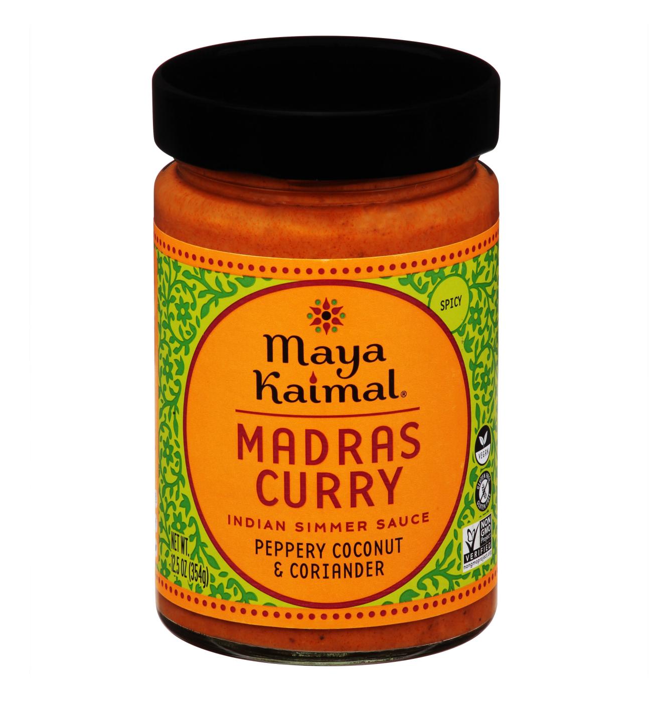 Maya Kaimal Spicy Madras Curry Indian Simmer Sauce; image 1 of 2