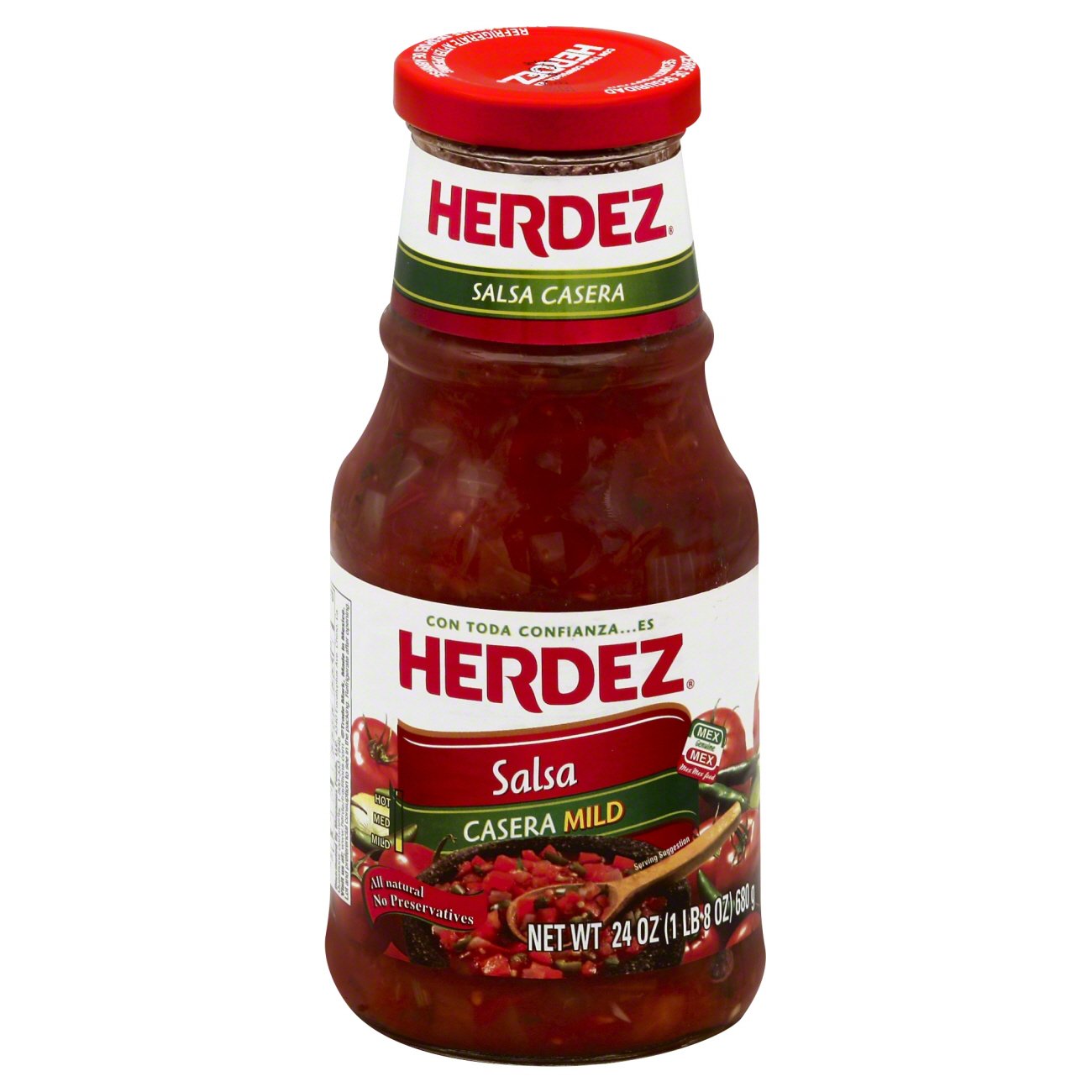 Herdez Casera Mild Salsa Shop Salsa & Dip at HEB