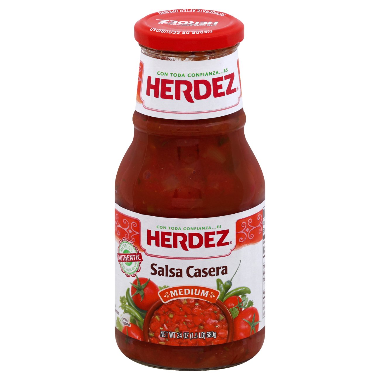 Herdez Casera Medium Salsa Shop Salsa & Dip at HEB