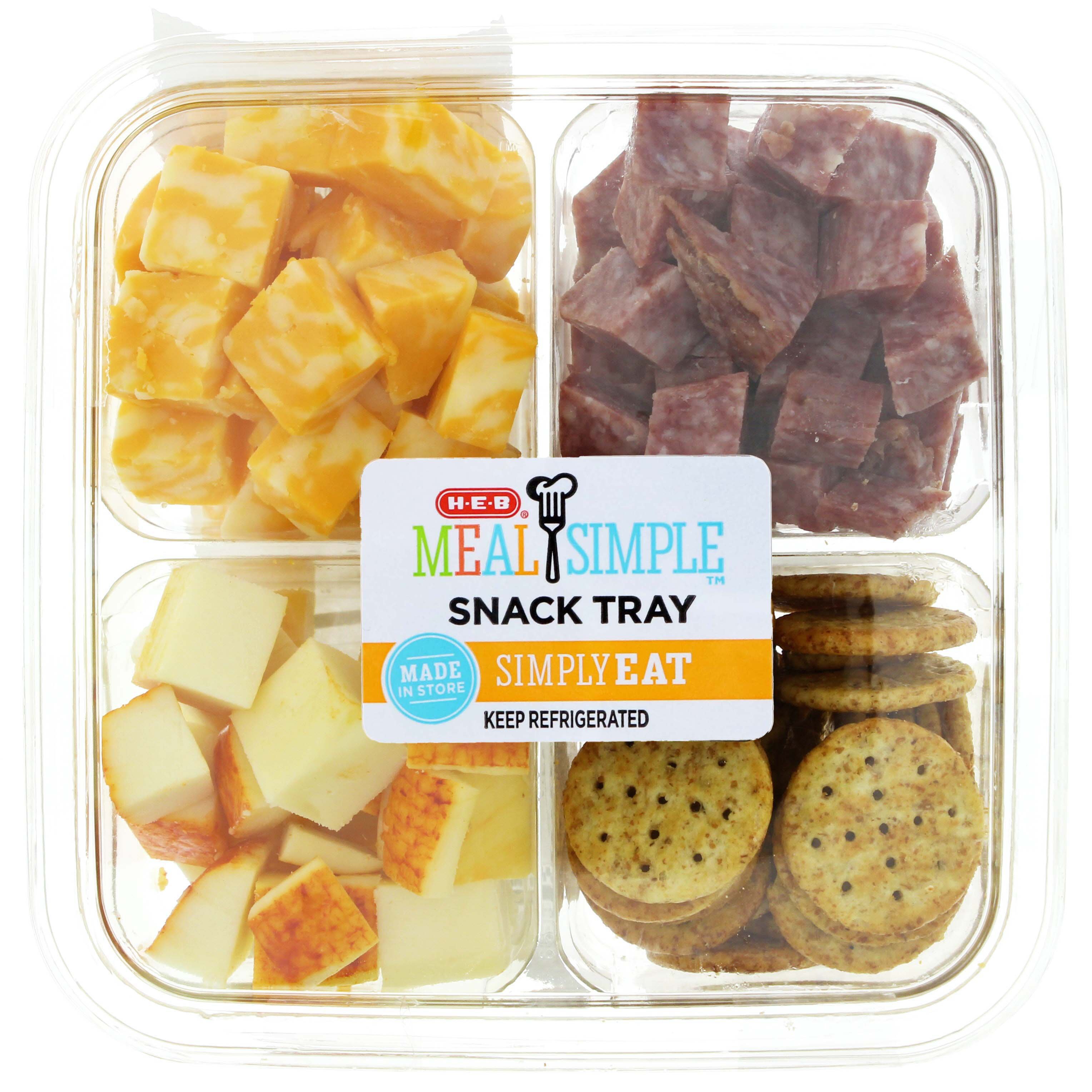 HEB Meal Simple Meat and Cheese Snack Tray Shop Snack Trays at HEB