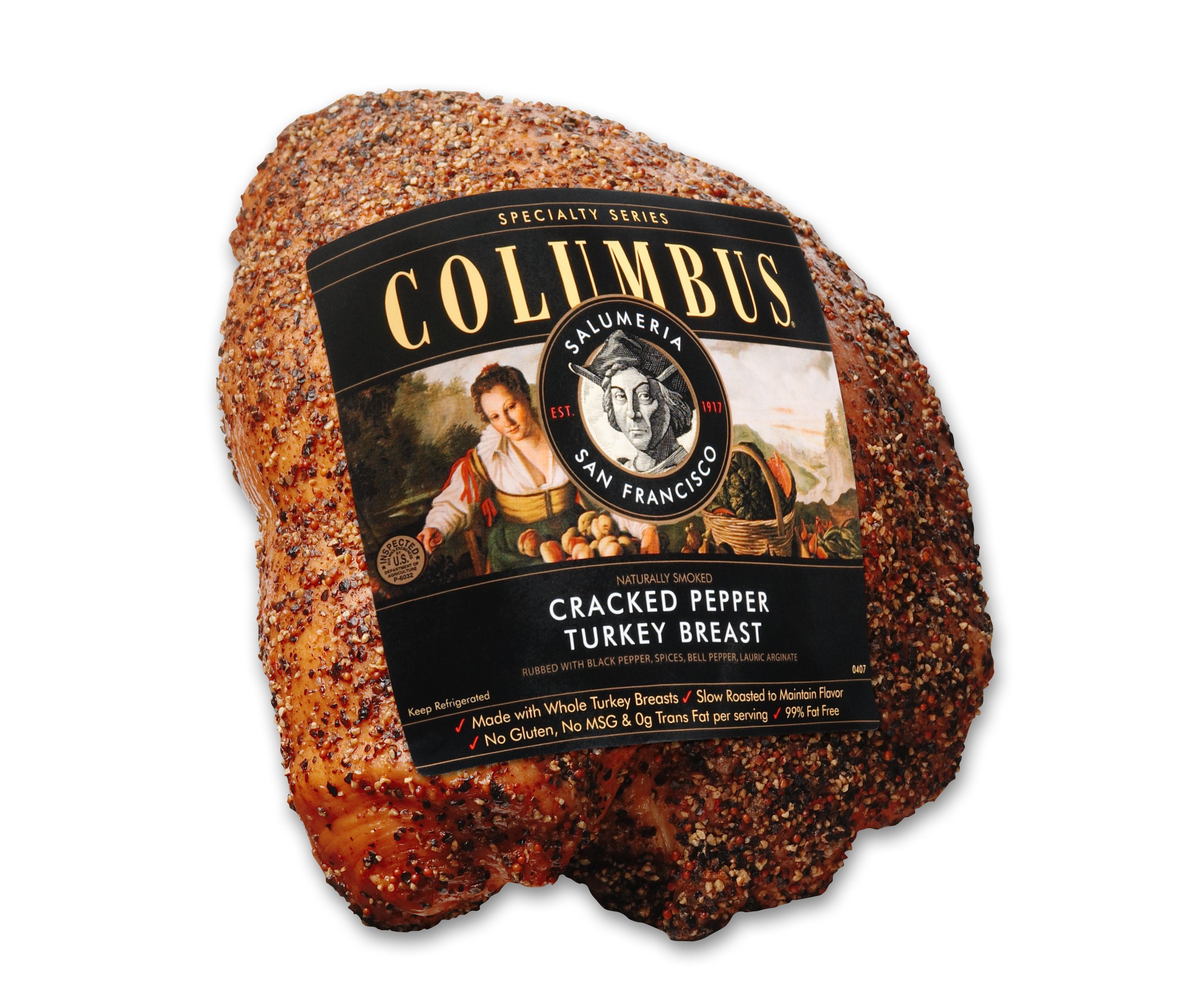 Columbus Cracked Pepper Turkey Breast, sold by the Shop Meat at HEB